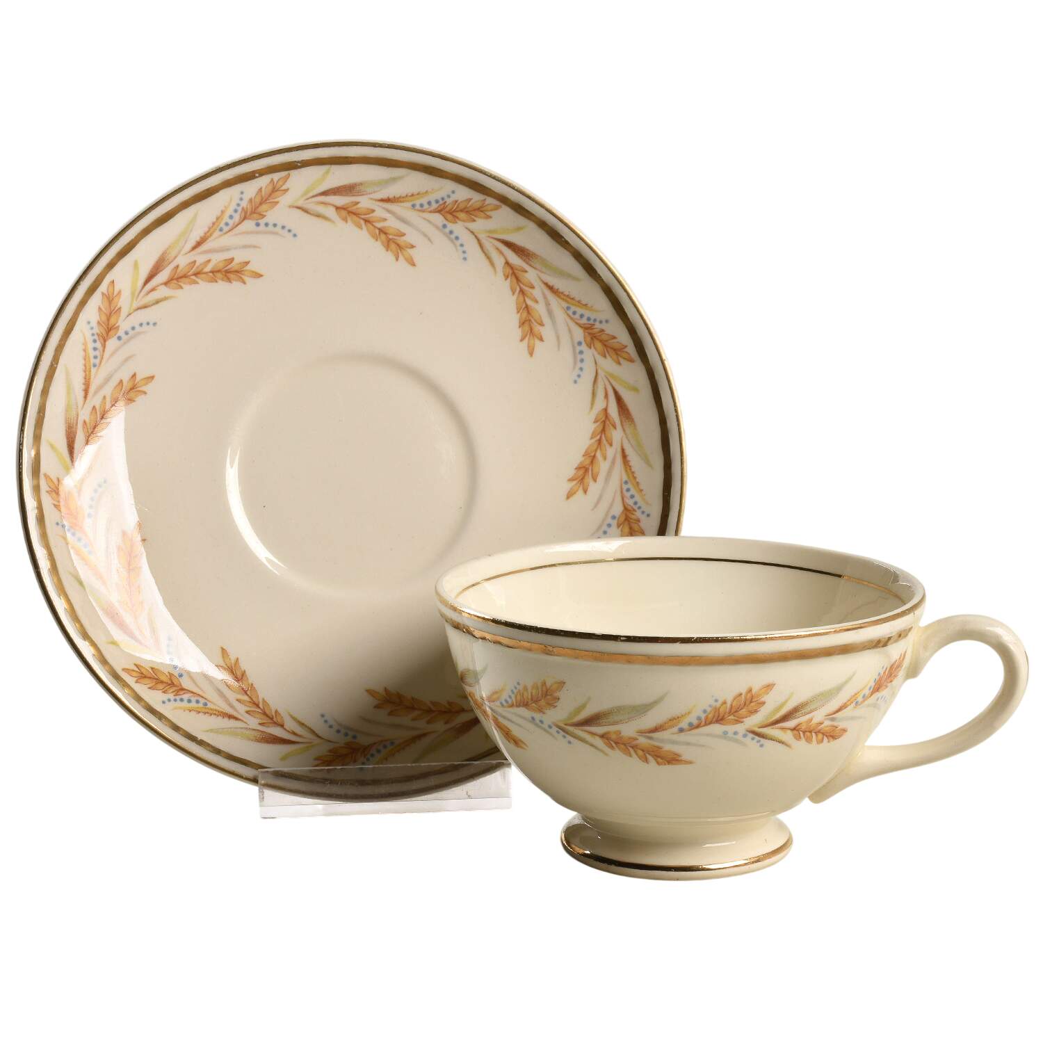 Kingston Footed Cup & Saucer Set by Homer Laughlin -1