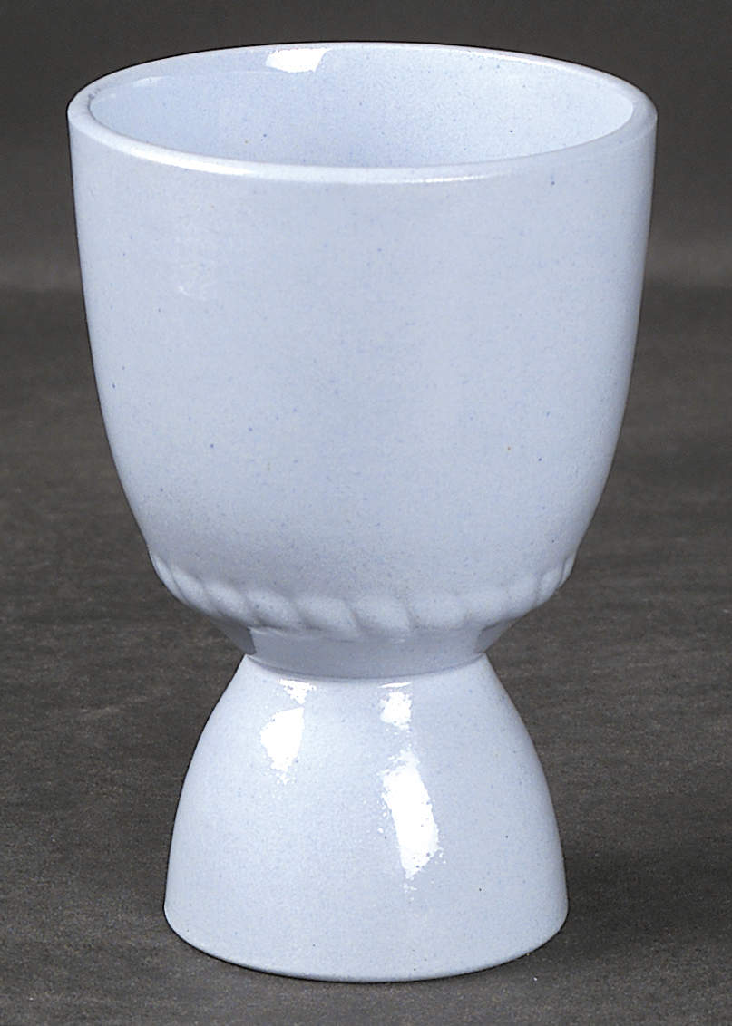 Kraft Blue Double Egg Cup by Homer Laughlin -1