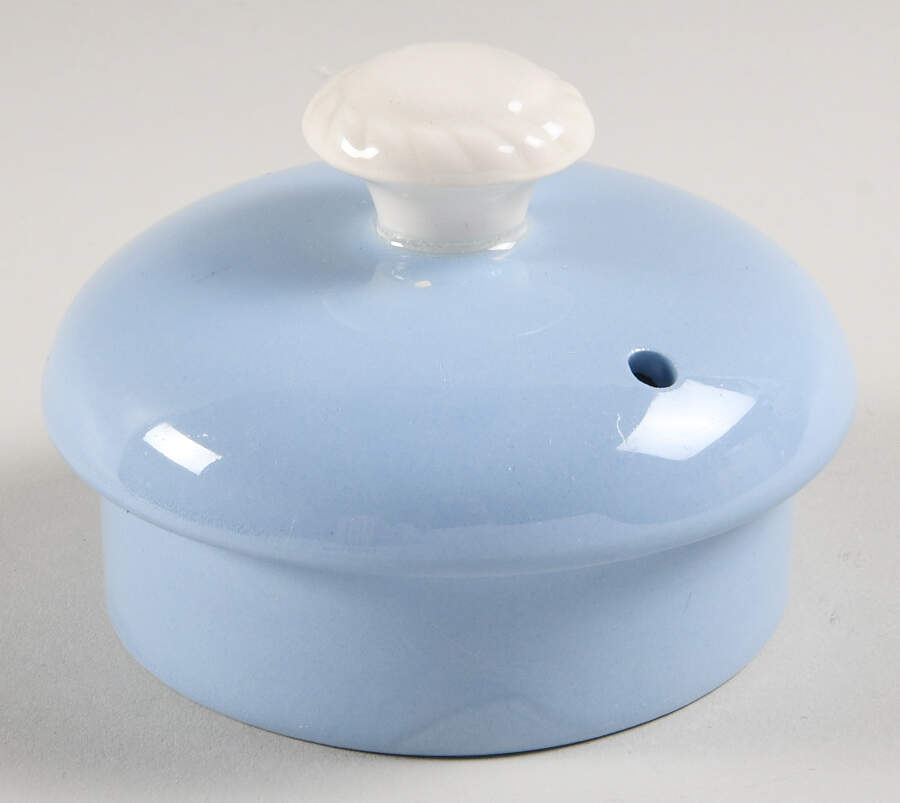 Kraft Blue Lid for Teapot by Homer Laughlin -1