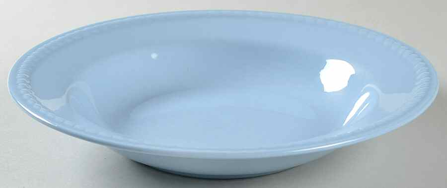 Kraft Blue Rim Soup Bowl by Homer Laughlin -1