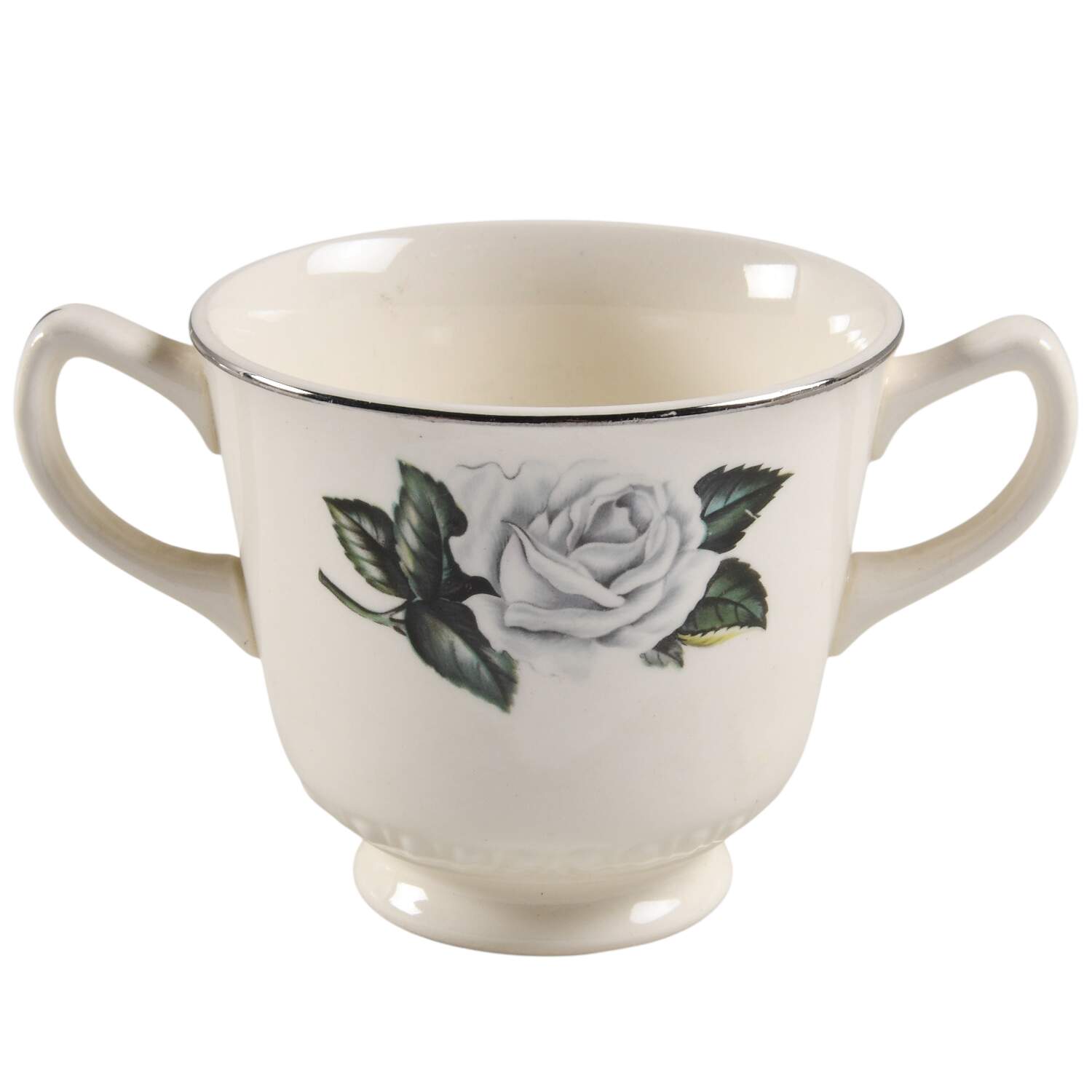 Windsor Rose Sugar Bowl No Lid by Homer Laughlin -1