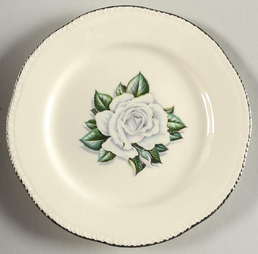 Windsor Rose Bread & Butter Plate by Homer Laughlin -1