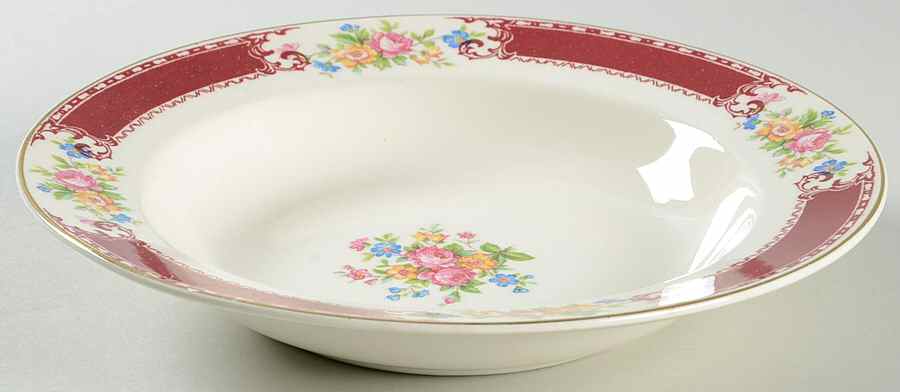 Lady Alice Rim Soup Bowl by Homer Laughlin -1