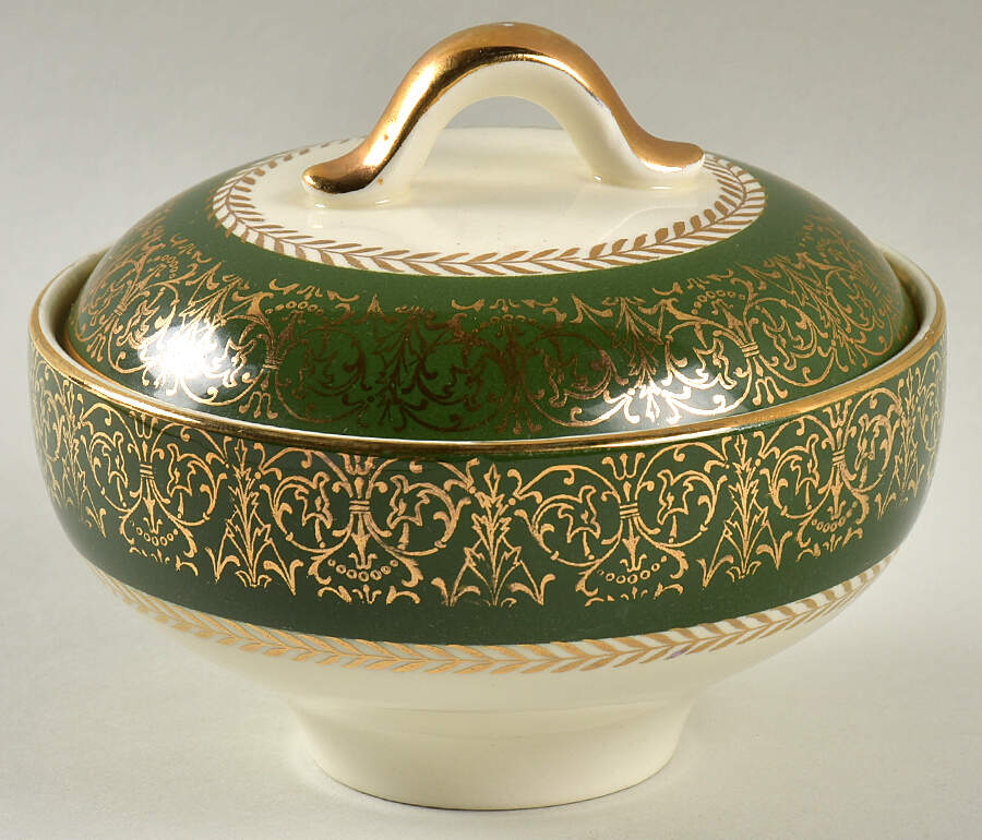 Lady Greenbriar Sugar Bowl & Lid by Homer Laughlin -1
