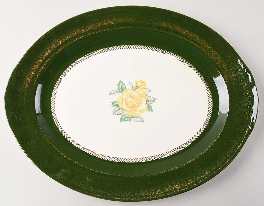 Lady Greenbriar 15" Oval Serving Platter by Homer Laughlin -1
