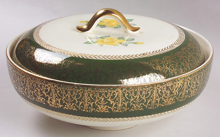 Lady Greenbriar Round Covered Vegetable by Homer Laughlin -1