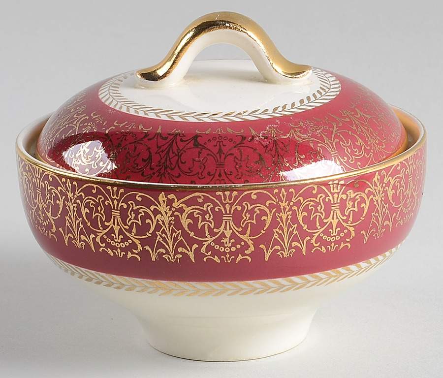 Lady Stratford Sugar Bowl & Lid by Homer Laughlin -1