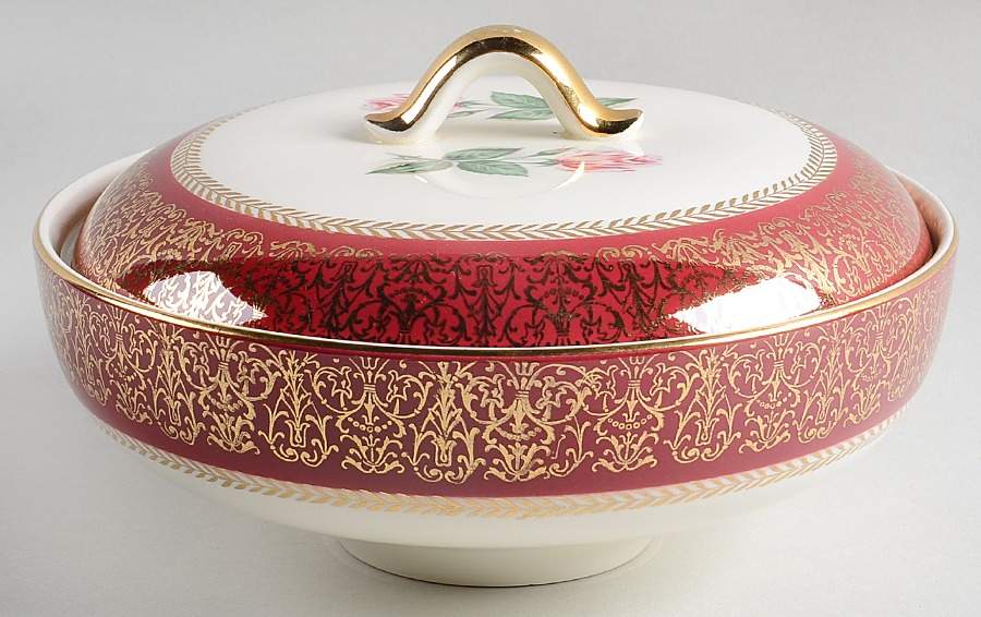 Lady Stratford Round Covered Vegetable by Homer Laughlin -1