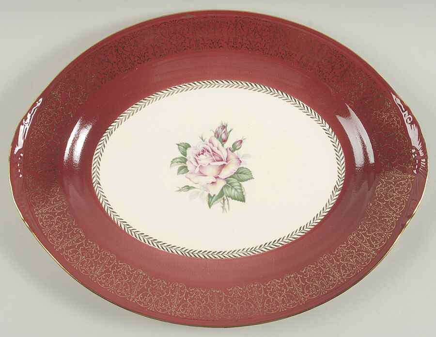Lady Stratford 13" Oval Serving Platter by Homer Laughlin -1