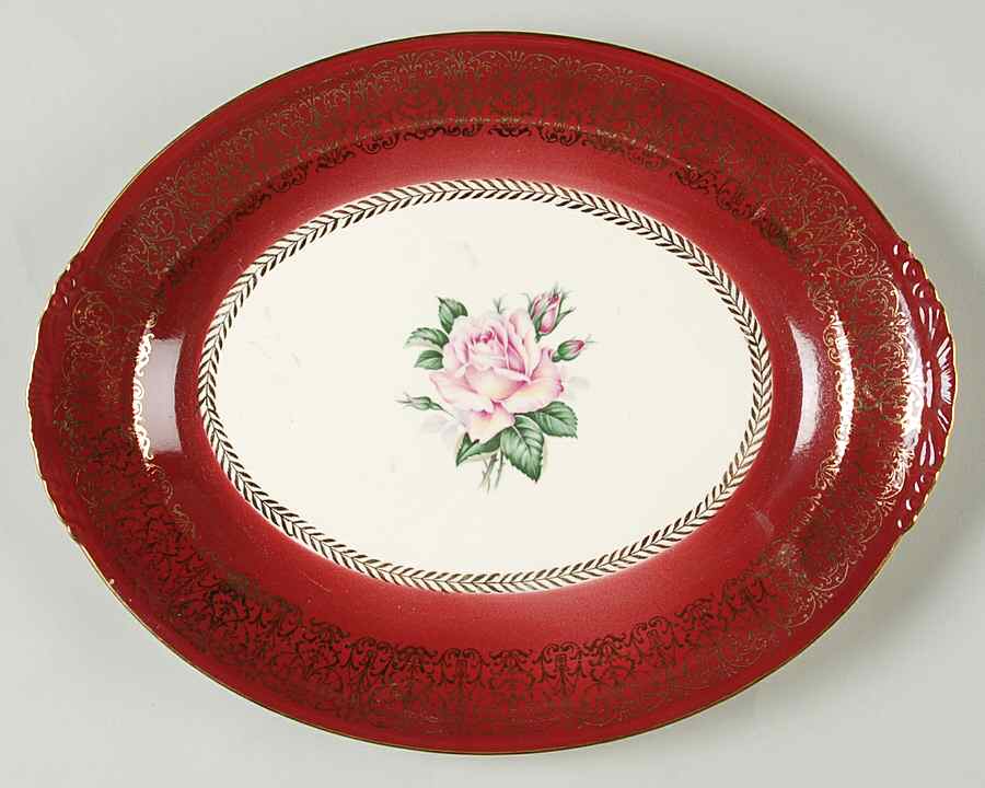 Lady Stratford 11" Oval Serving Platter by Homer Laughlin -1