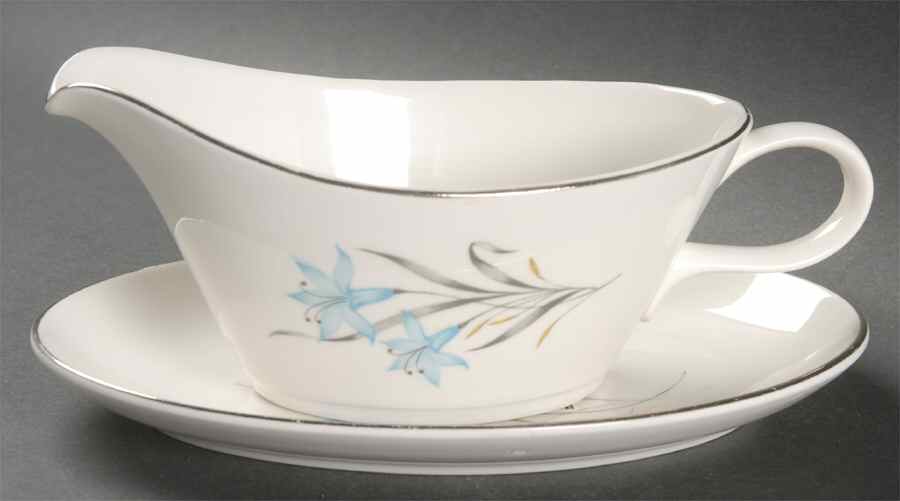 Linda Gravy Boat & Underplate by Homer Laughlin -1