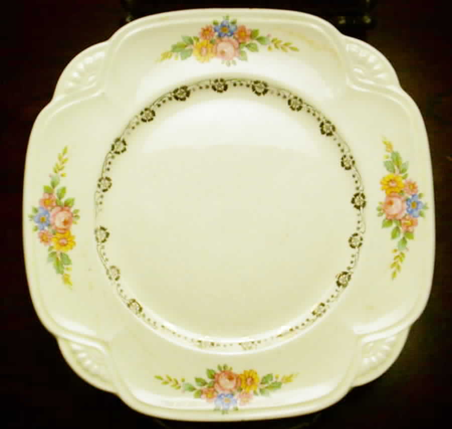 M201 (Gold Trim) Luncheon Plate by Homer Laughlin -1