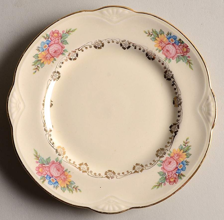 M201 (Gold Trim) Bread & Butter Plate by Homer Laughlin -1