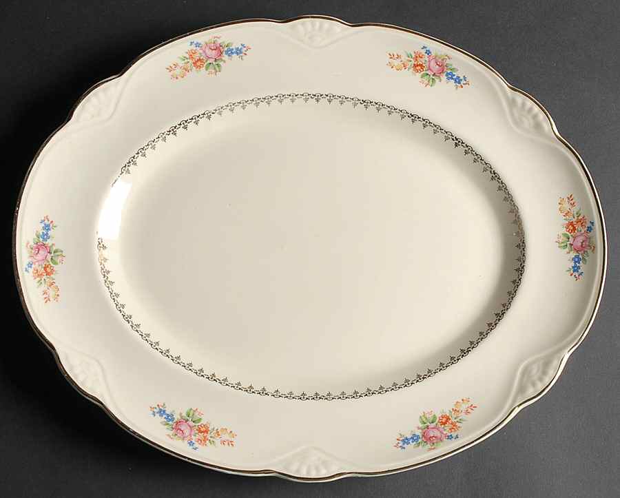 M207 15" Oval Serving Platter by Homer Laughlin -1