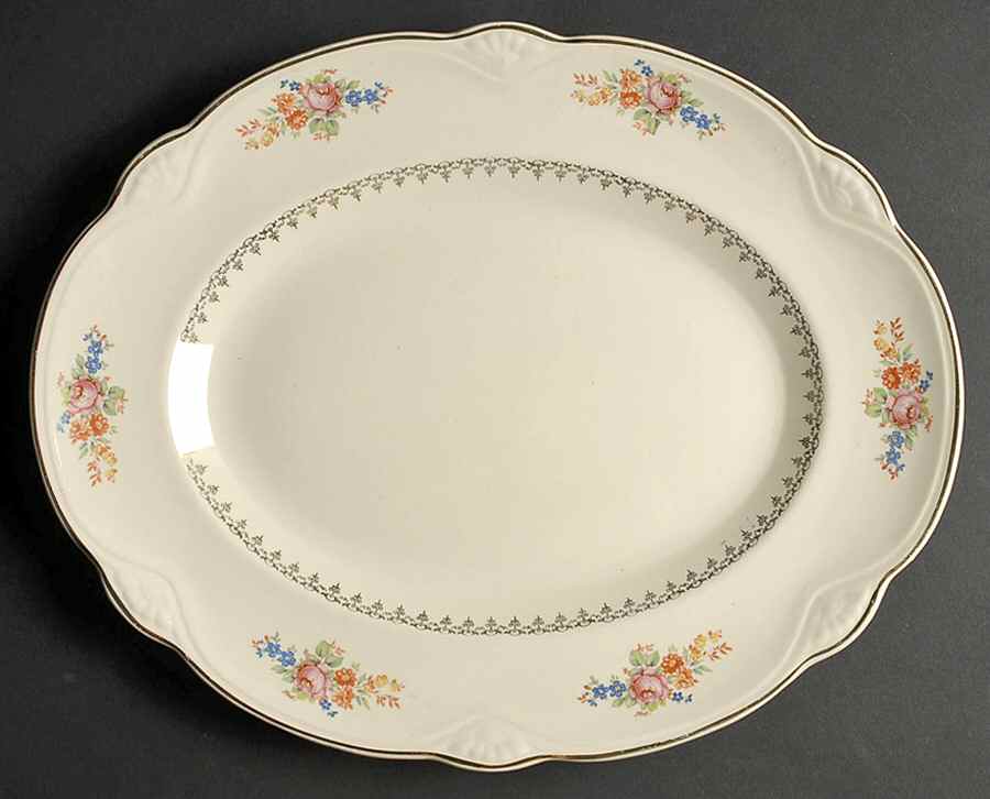 M207 13" Oval Serving Platter by Homer Laughlin -1