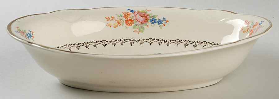 M207 9" Oval Vegetable Bowl by Homer Laughlin -1