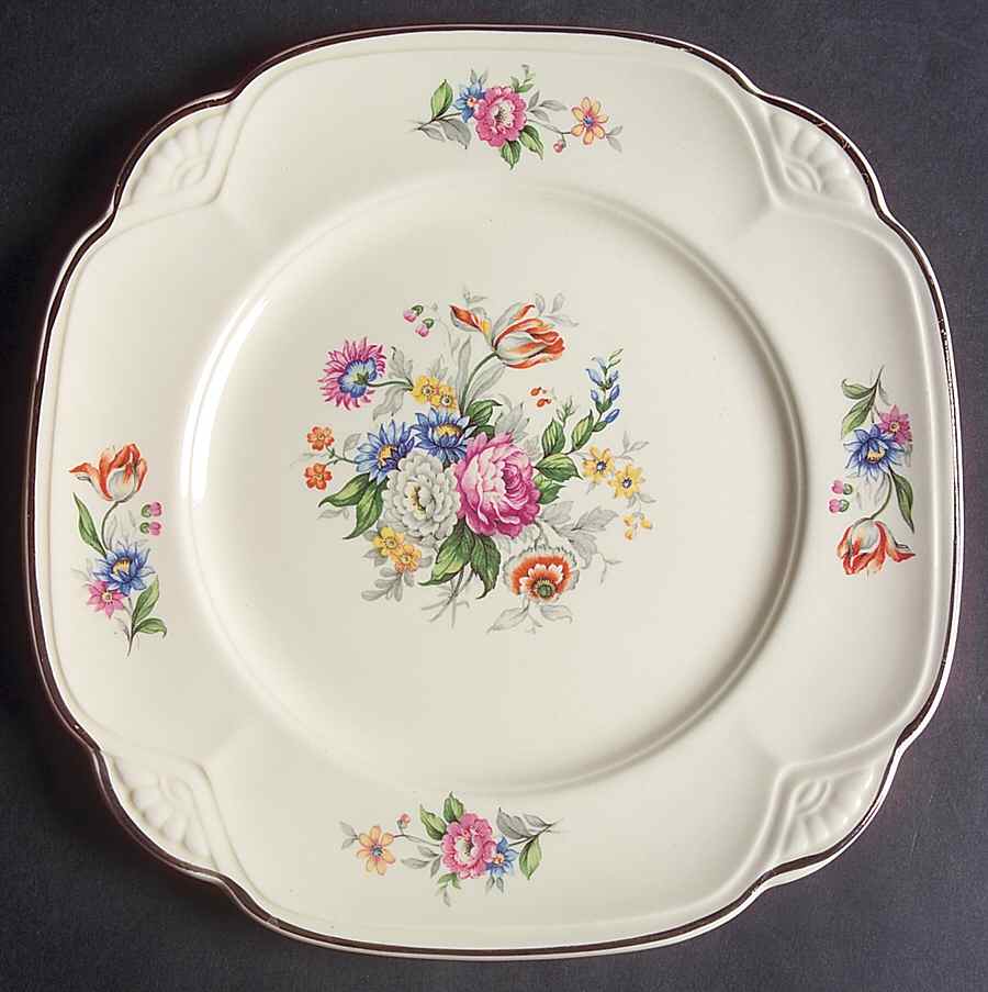 M212 (Marigold) Square Salad Plate by Homer Laughlin -1