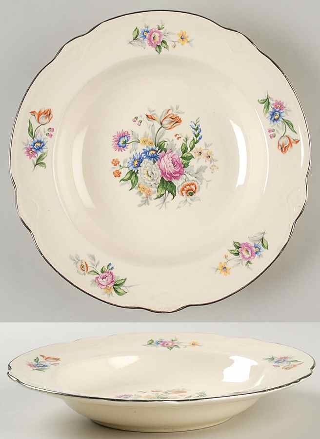 M212 (Marigold) Rim Soup Bowl by Homer Laughlin -1