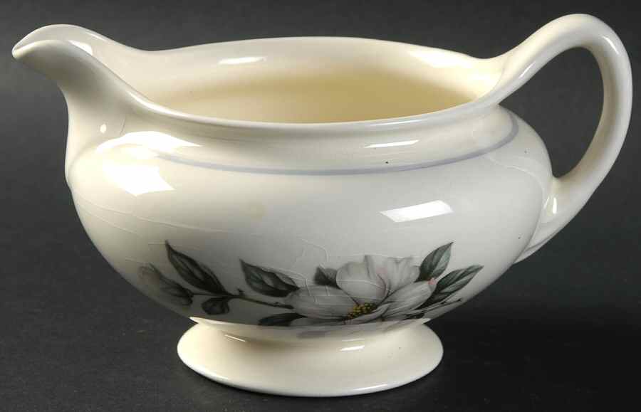Magnolia (Eggshell Nautilus) Creamer by Homer Laughlin -1