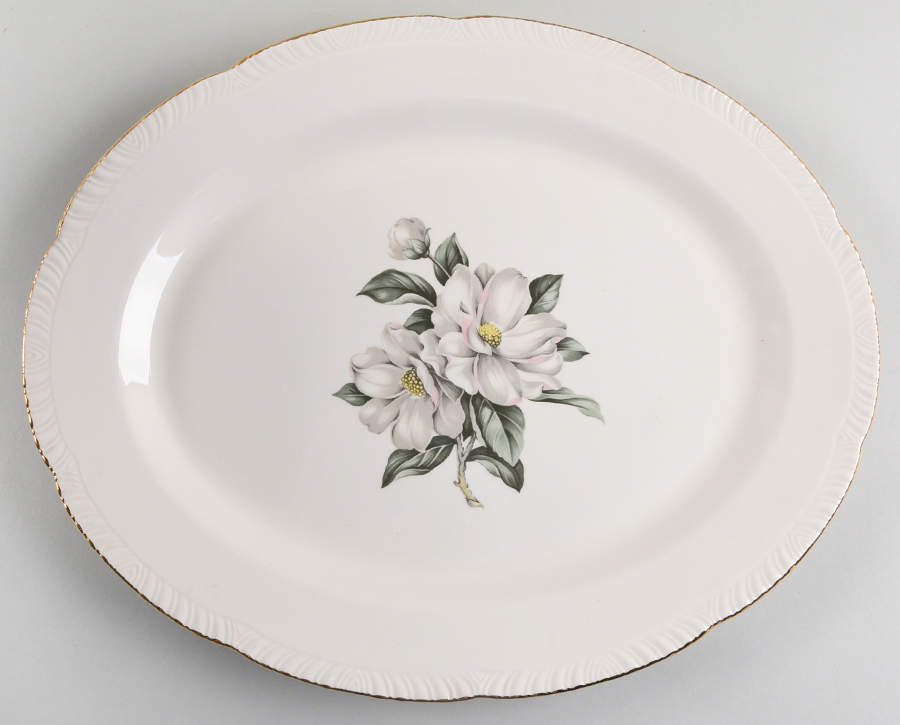 Magnolia (Liberty) 15" Oval Serving Platter by Homer Laughlin -1
