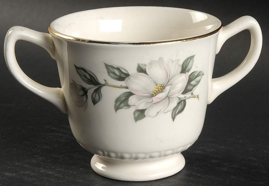 Magnolia (Liberty) Sugar Bowl No Lid by Homer Laughlin -1