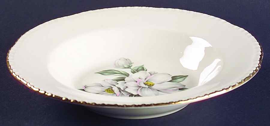 Magnolia (Liberty) Rim Soup Bowl by Homer Laughlin -1