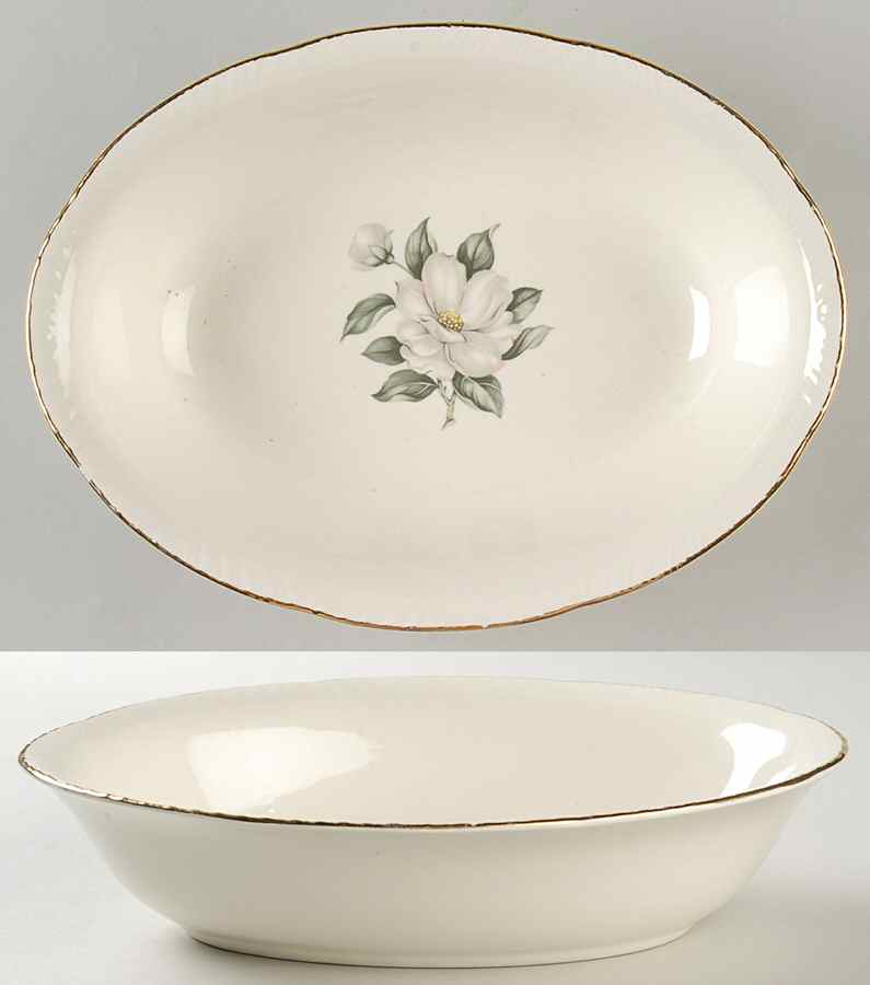 Magnolia (Liberty) 9" Oval Vegetable Bowl by Homer Laughlin -1