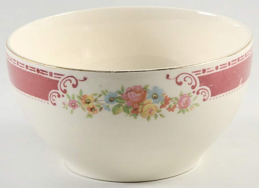 Majestic Cranberry Bowl by Homer Laughlin -1