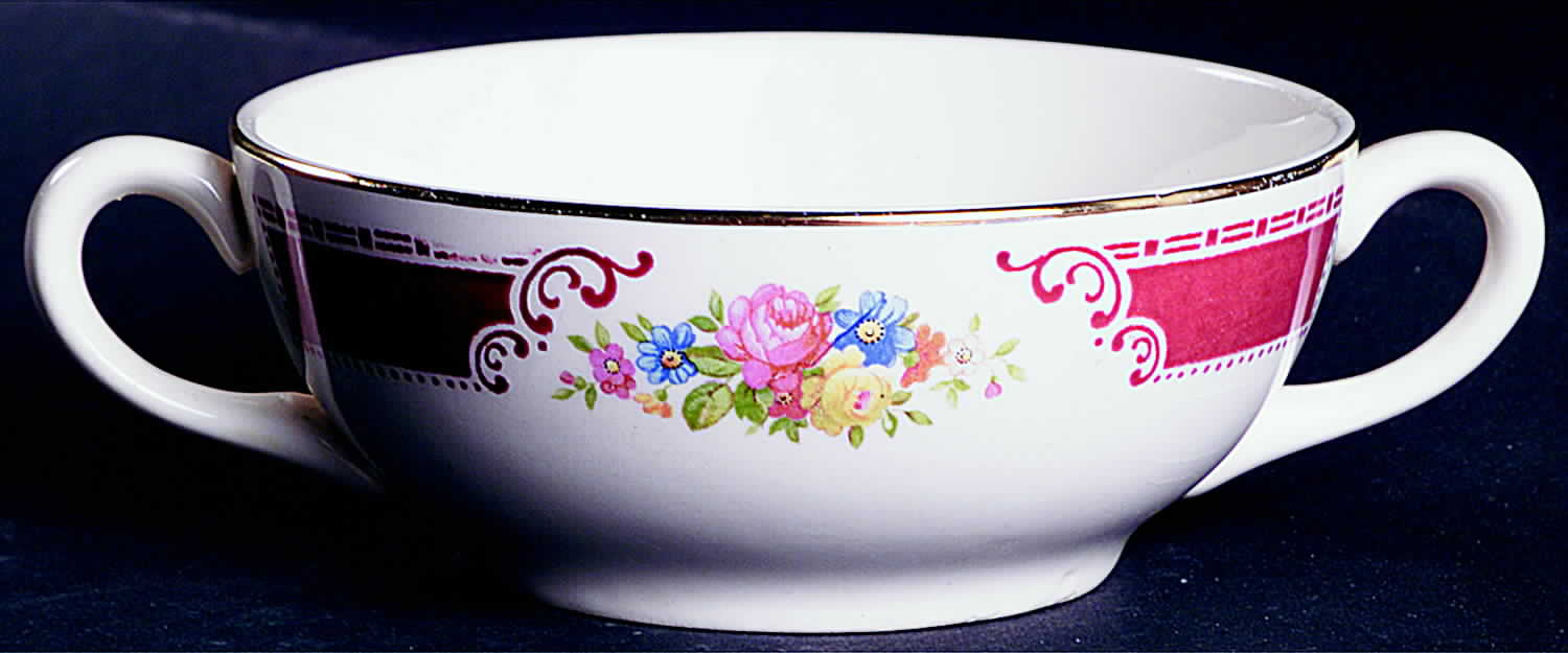 Majestic Flat Cream Soup Bowl by Homer Laughlin -1
