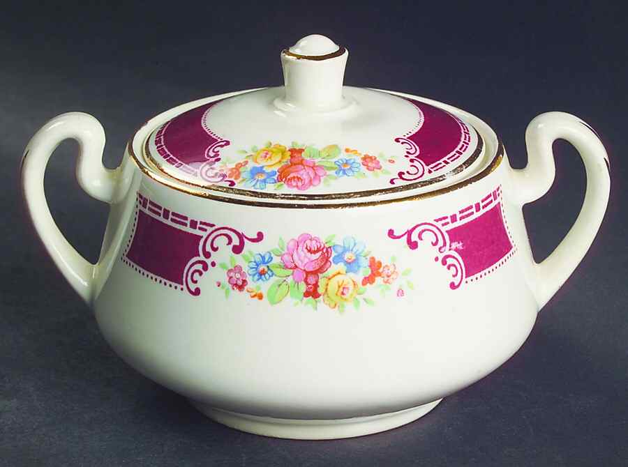 Majestic Sugar Bowl & Lid by Homer Laughlin -1