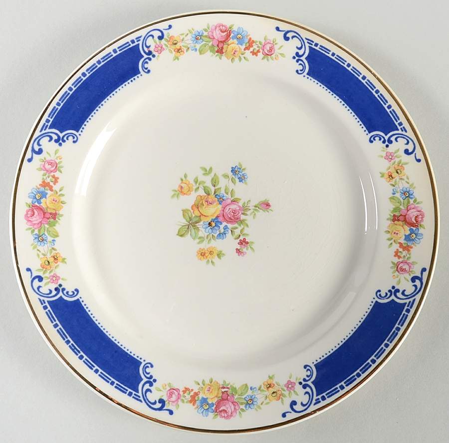 Majestic Blue Salad Plate by Homer Laughlin -1