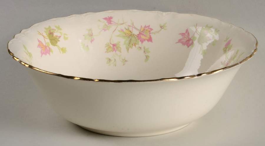 Maple Leaf 9" Round Vegetable Bowl by Homer Laughlin -1