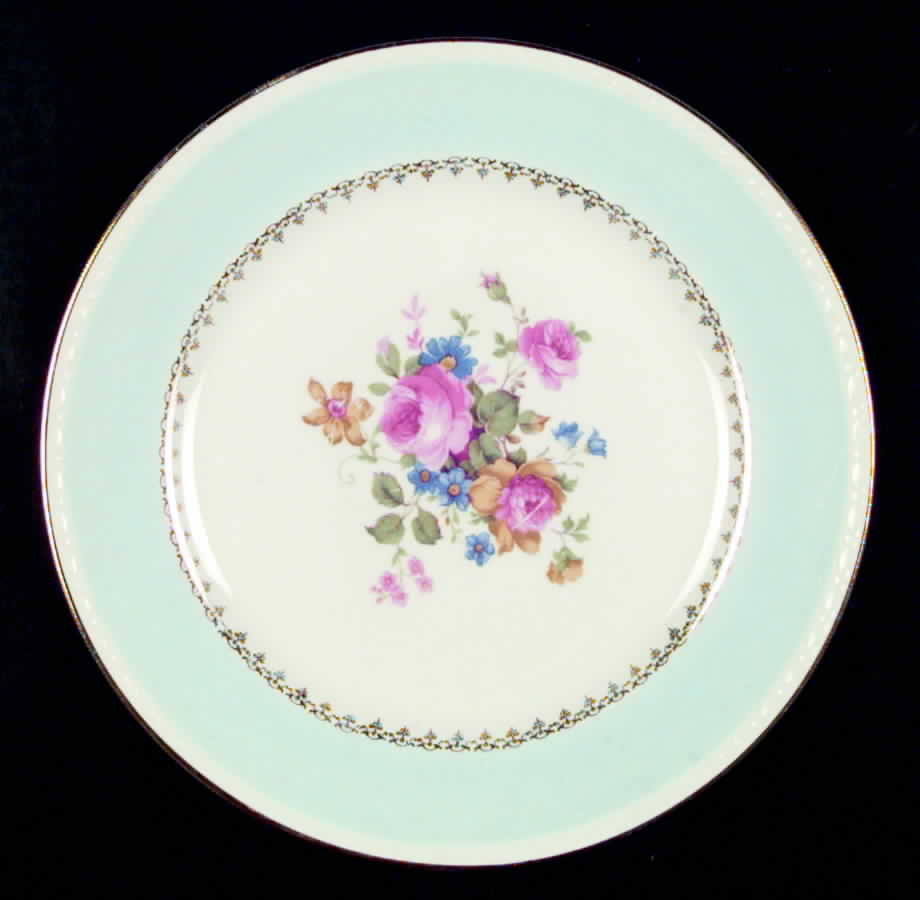 Marilyn Blue Dinner Plate by Homer Laughlin -1