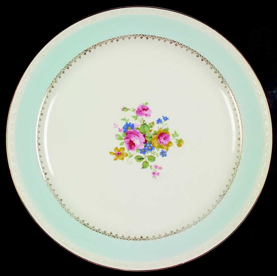 Marilyn Blue 13" Chop Plate (Round Platter) by Homer Laughlin -1