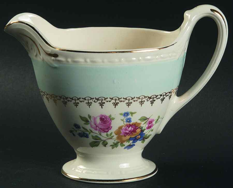 Marilyn Blue Creamer by Homer Laughlin -1