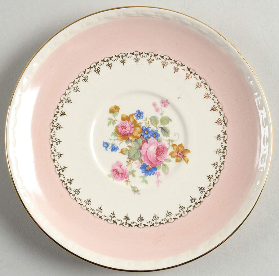Marilyn Pink (G3418) Saucer by Homer Laughlin -1