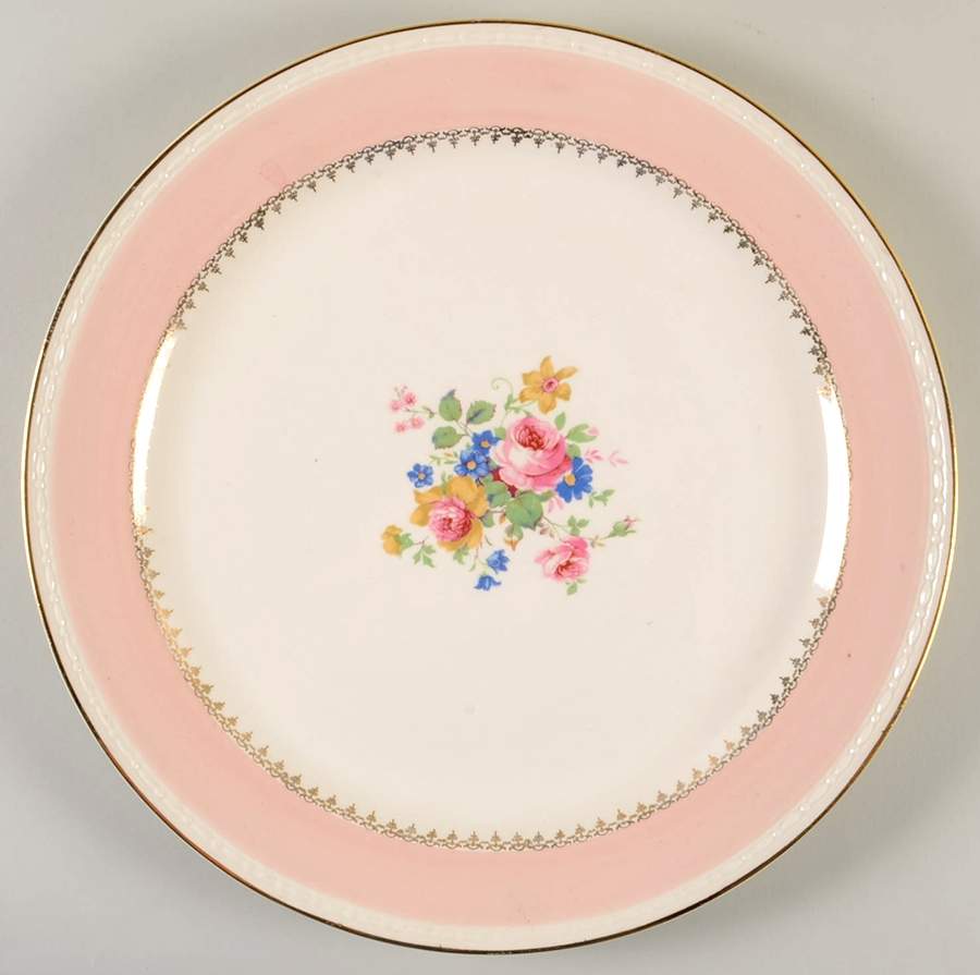 Marilyn Pink (G3418) 13" Chop Plate (Round Platter) by Homer Laughlin -1