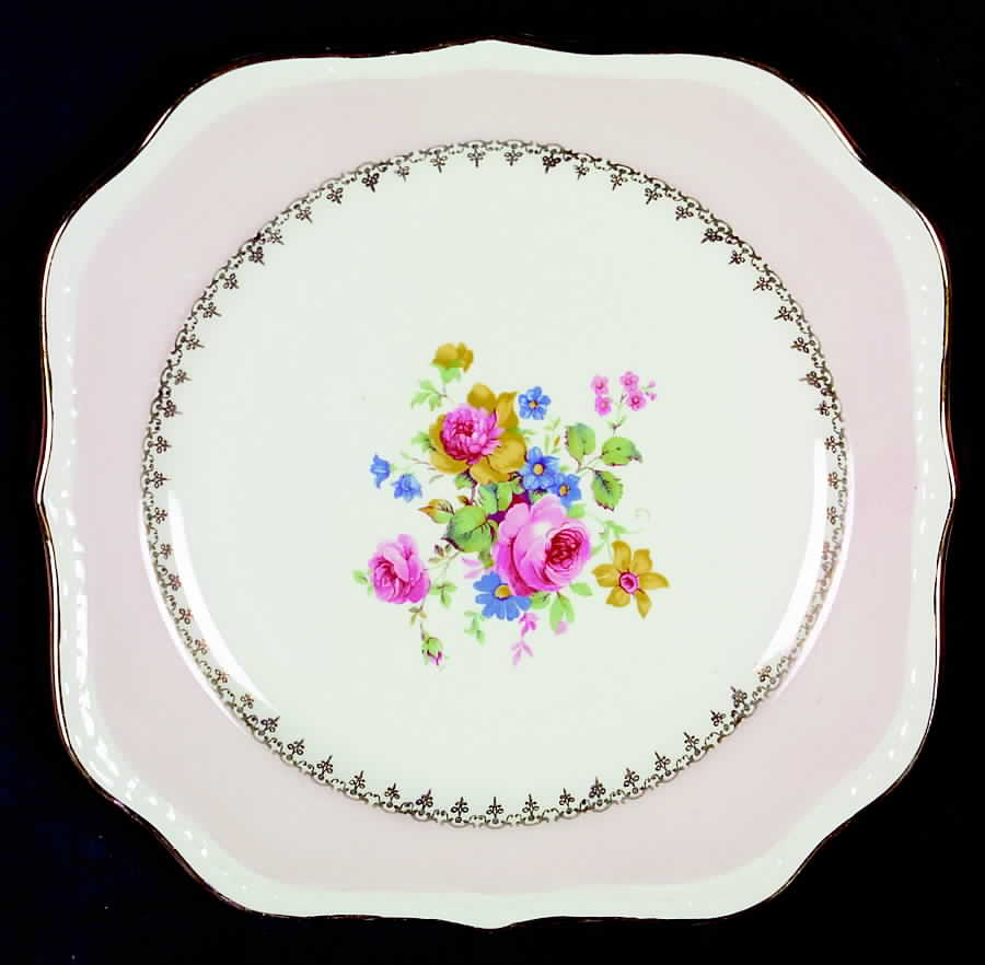 Marilyn Pink (G3418) Square Salad Plate by Homer Laughlin -1