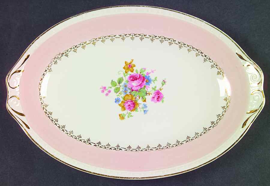 Marilyn Pink (G3418) Relish/Gravy Underplate by Homer Laughlin -1