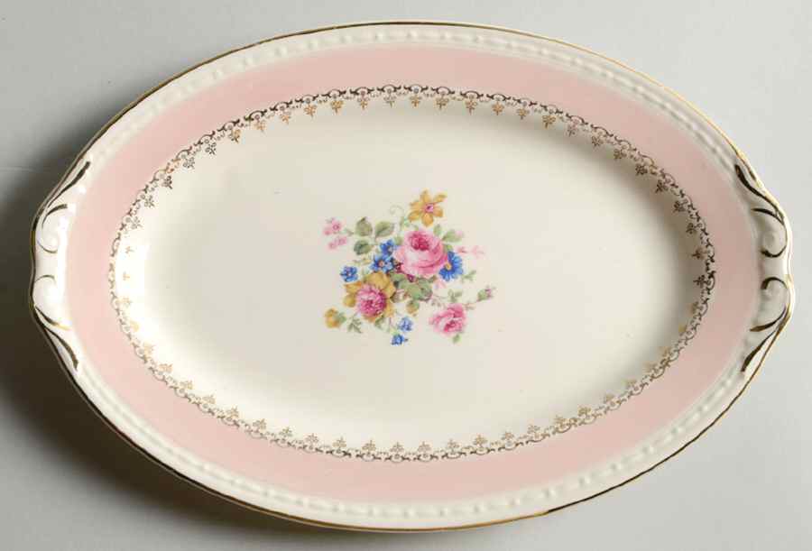 Marilyn Pink (G3412) Relish/Gravy Underplate by Homer Laughlin -1