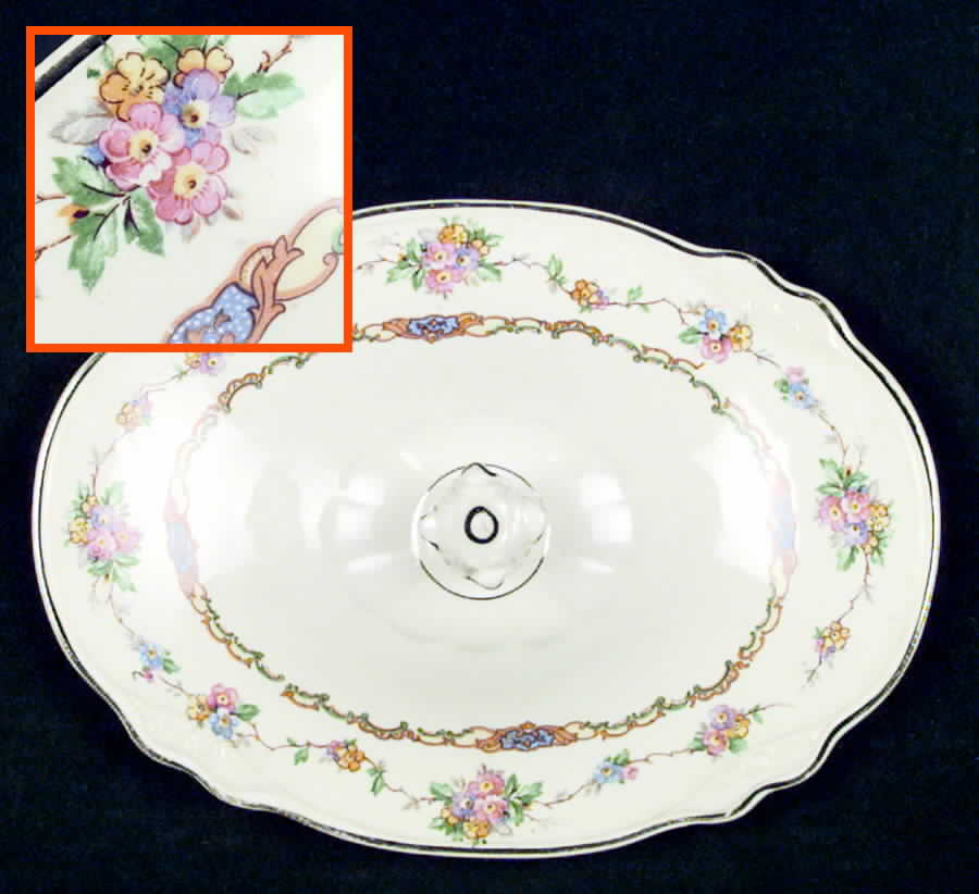 Maude Lid for Oval Vegetable by Homer Laughlin -1