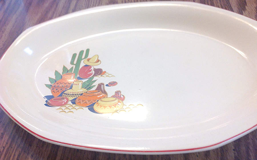 Maxicana 13" Oval Serving Platter by Homer Laughlin -1