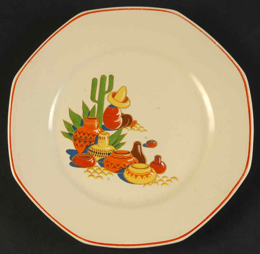 Maxicana Bread & Butter Plate by Homer Laughlin -1