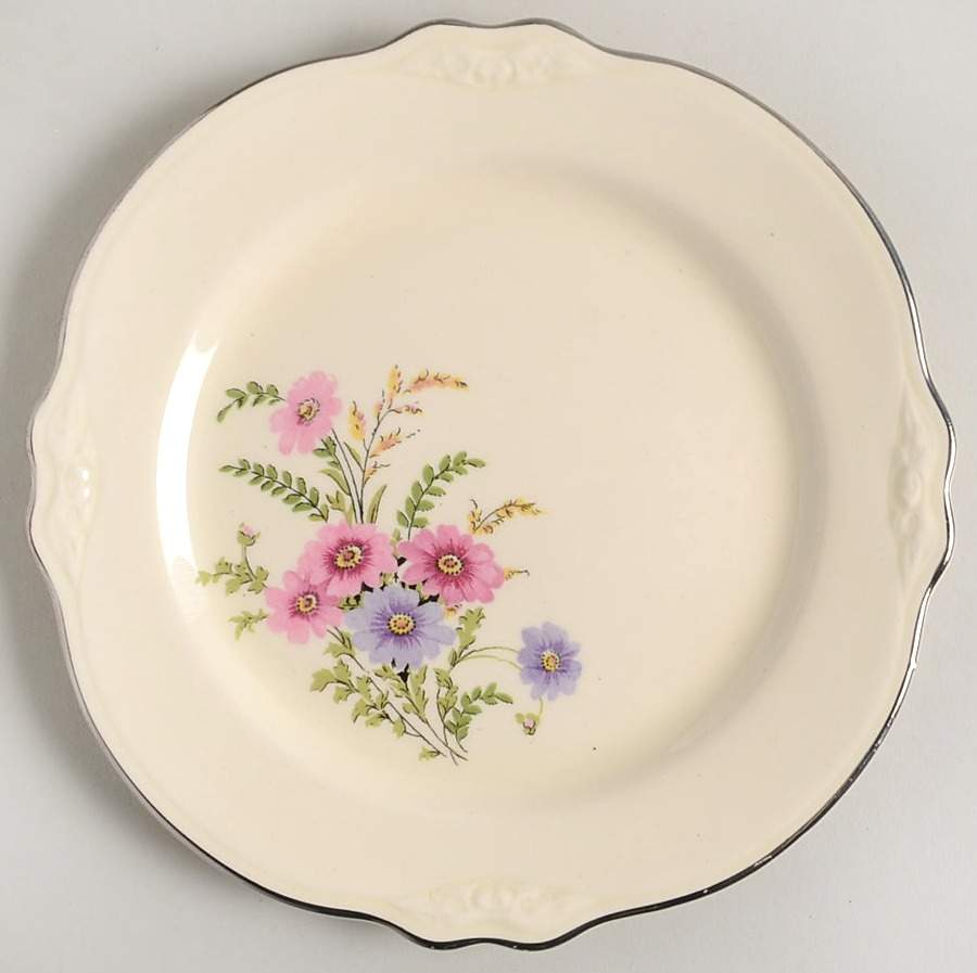 Meadow Goldenrod Salad Plate by Homer Laughlin -1