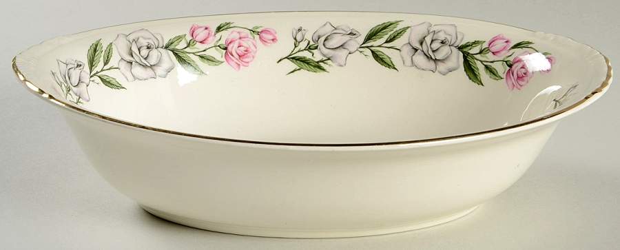 Minuet 9" Oval Vegetable Bowl by Homer Laughlin -1