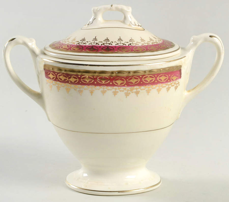 Monarch Sugar Bowl & Lid by Homer Laughlin -1