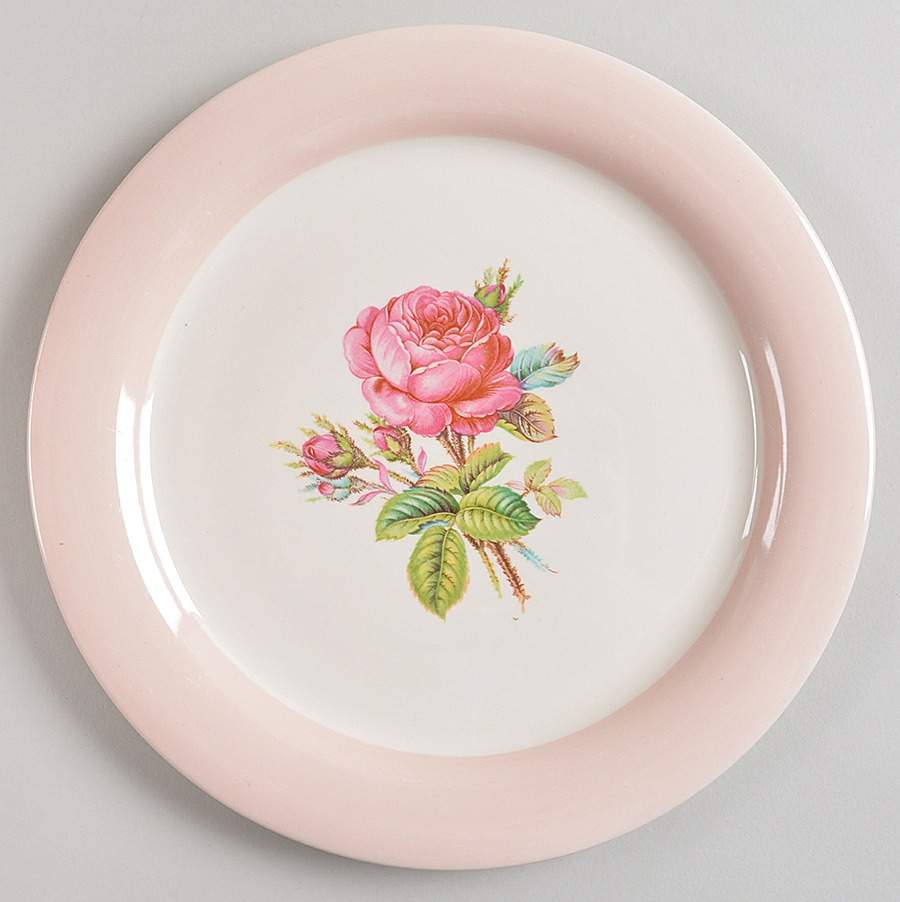 Moss Rose Luncheon Plate by Homer Laughlin -1