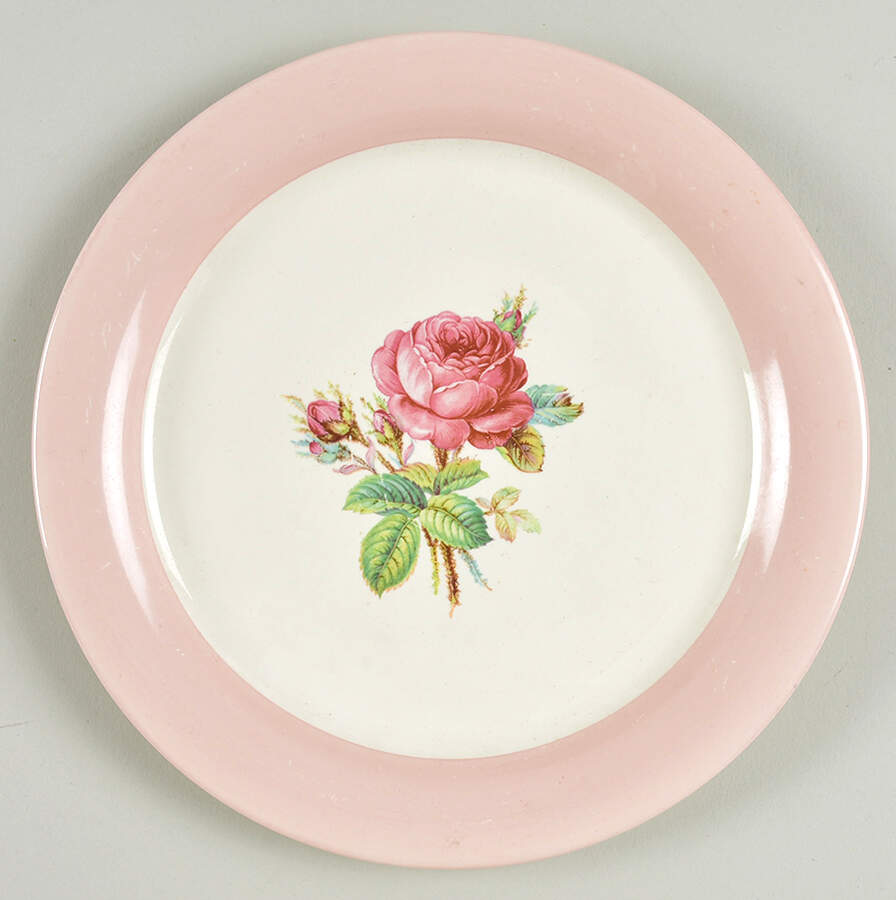 Moss Rose Round Butter No Lid by Homer Laughlin -1