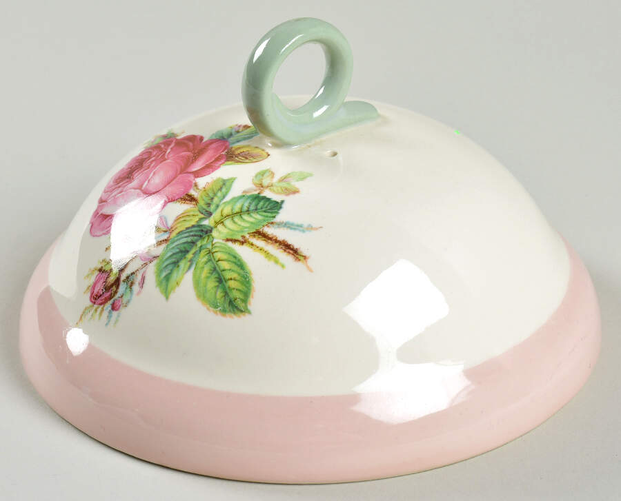 Moss Rose Lid for Round Butter by Homer Laughlin -1