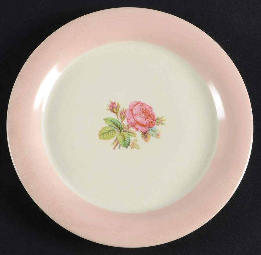 Moss Rose Bread & Butter Plate by Homer Laughlin -1